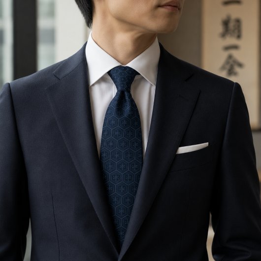 Cravate Luxe Monochrome Kikko Japonais