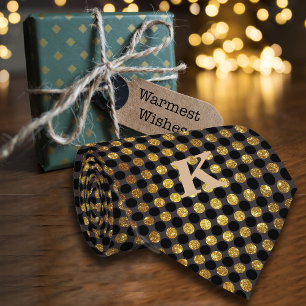 Cravate Luxe Parties scintillant Pois Personnaliser Nom No