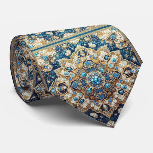Cravate Luxueux Style de Designer Persan Faux Col de Ser