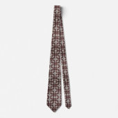 Cravate Luxury Statement Burgundy Moroccan Neck Tie (Devant)