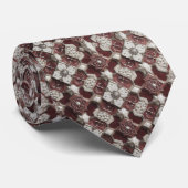 Cravate Luxury Statement Burgundy Moroccan Neck Tie (Roulé)