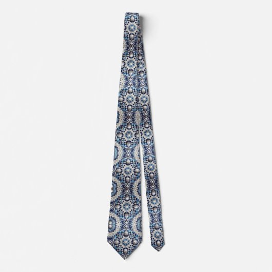 Cravate Luxury Statement Moroccan Diamond Neck Tie (Devant)