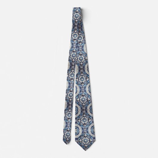 Cravate Luxury Statement Moroccan Diamond Neck Tie (Dos)