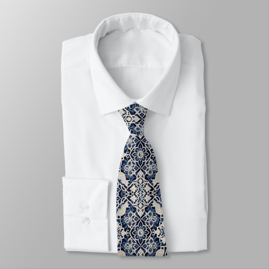 Cravate Luxury Statement Moroccan Diamond Neck Tie (Attaché)