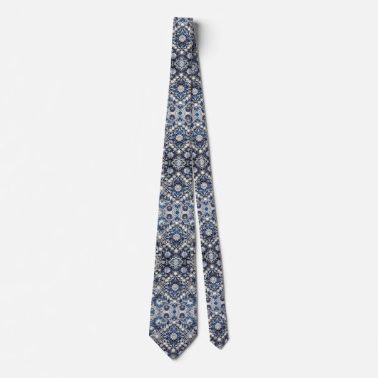 Cravate Luxury Statement Moroccan Diamond Neck Tie (Devant)