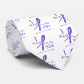 Cravate Lymphome de Hodgkin Je porte du ruban violet pour  (Roulé)