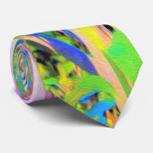 Cravate Lys orientaux Abstraits dans My Rubio Garden (Roulé)