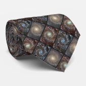 Cravate M74 Galaxy Hubble et Webb (Roulé)