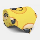 Cravate M. Cool Sunglasses Emoji (Roulé)