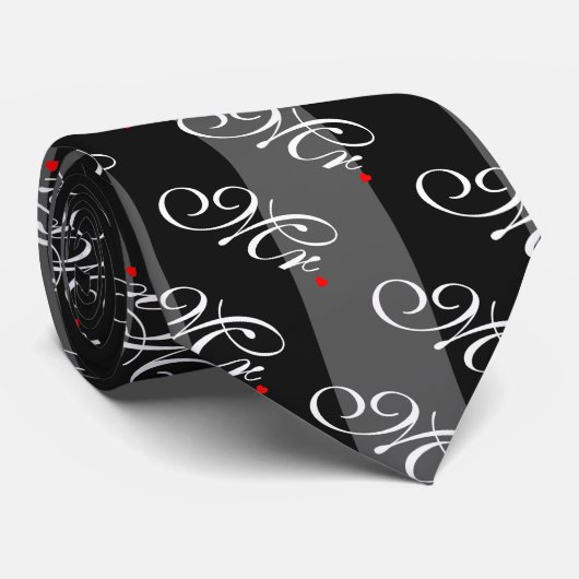 Cravate M. Mari A Groom Ses Hers Nouvelles Mauvaises Maiso (Roulé)