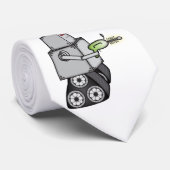 Cravate M. Robot, veut jouer (Roulé)