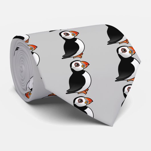 Cravate Macareux atlantique (Roulé)