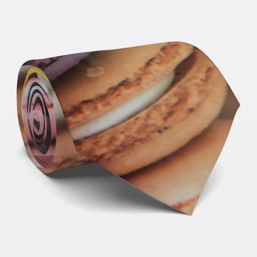 Cravate Macarons de différentes couleurs (Roulé)