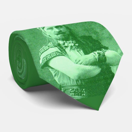 Cravate macho homme en vert (Roulé)