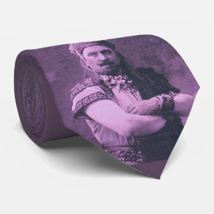 Cravate macho homme en violet