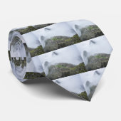 Cravate Machu Picchu dans les nuages (Roulé)