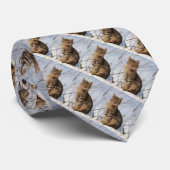 Cravate Mackerel Tabby Cat (Roulé)