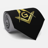 Cravate maçonnique | Cadeaux Freemason personnalis (Roulé)
