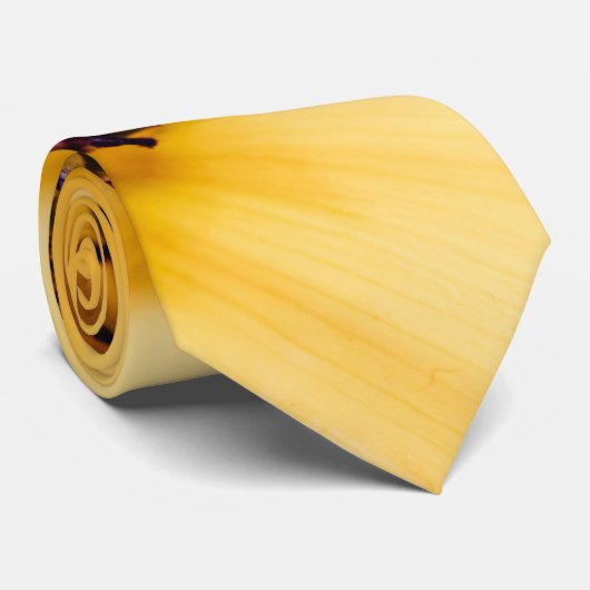 Cravate Macro Photographie d'un tournesol (Roulé)