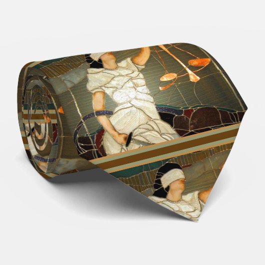 Cravate Madame majestueuse Justice dans la conception en (Roulé)