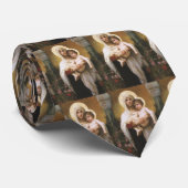 Cravate Madone aux roses de Bouguereau (Roulé)