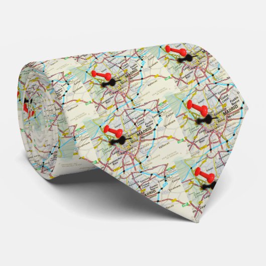 Cravate Madrid, Espagne (Roulé)