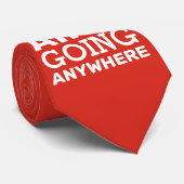 Cravate MAGA satirique "Les Mexicains vont partout" (Roulé)