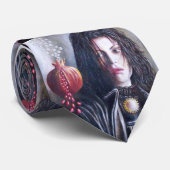 Cravate MAGDALEN ET POMEGRANATE Red Gray (Roulé)