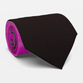 Cravate Magenta rose violet moderne élégant (Roulé)