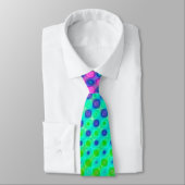 Cravate Magenta Violet Bleu Vert Jaune Rose (Attaché)