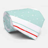 Cravate Magic and Wonder Christmas Stripes Mint ID440 (Roulé)