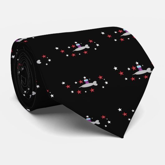 Cravate Magic Narwal et Space Cupcake (Roulé)