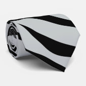 Cravate Magic Zebra Stripes Click to Customize Grey Color (Roulé)