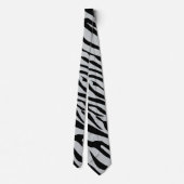 Cravate Magic Zebra Stripes Click to Customize Grey Color (Dos)