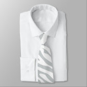 Cravate Magic Zebra Stripes Click to Customize Grey Color (Attaché)