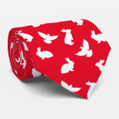 Cravate Magicien de lapins et de colombes (Roulé)