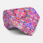 Cravate Magie colorée abstraite florale (Roulé)
