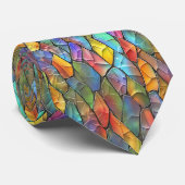 Cravate Magie de Verre Coloré Funky (Roulé)
