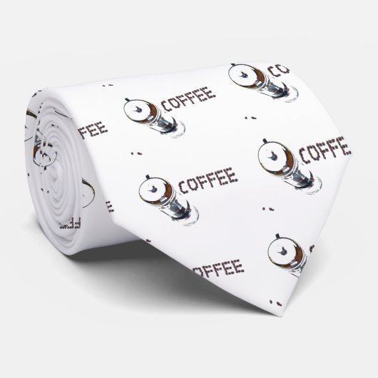 Cravate Magie du café (Roulé)