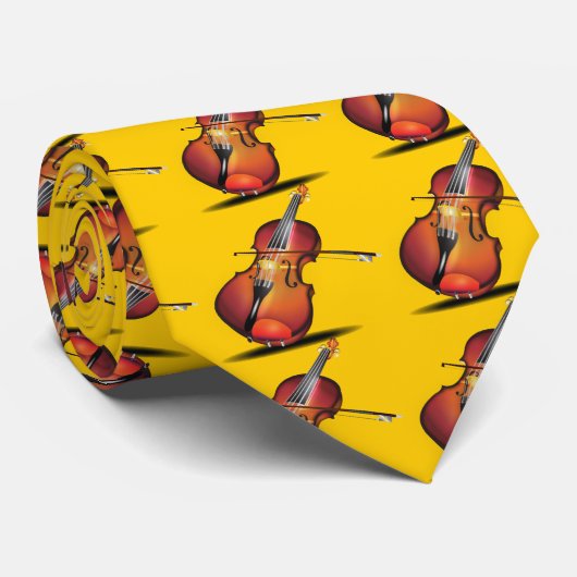 Cravate Magie du violon (Roulé)