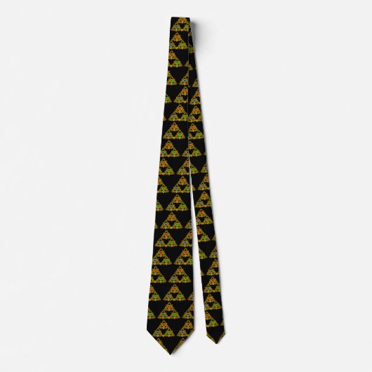 CRAVATE MAGIQUE ELFIC TALISMAN /GOLD TRIANGLE AVEC GEMSTON (Devant)