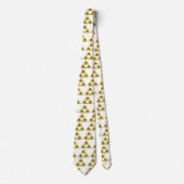 CRAVATE MAGIQUE ELFIC TALISMAN /GOLD TRIANGLE AVEC GEMSTON (Devant)