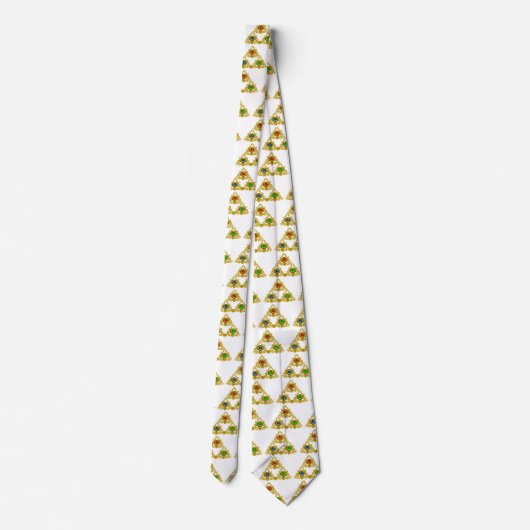 CRAVATE MAGIQUE ELFIC TALISMAN /GOLD TRIANGLE AVEC GEMSTON (Dos)