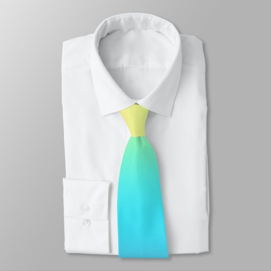 Cravate Magnifique Pastel Arc-en-ciel Dégradé Mariage Neck (Attaché)