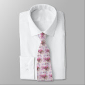 Cravate Magnolia rose-pourpre en floraison - Fleur de prin (Attaché)