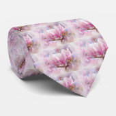 Cravate Magnolia rose-pourpre en floraison - Fleur de prin (Roulé)