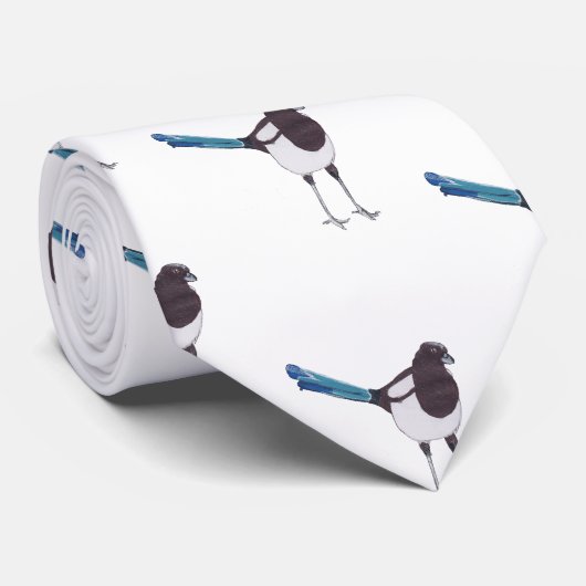 Cravate Magpie Bird (Roulé)