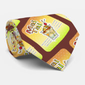 CRAVATE MAI TAI COCKTAIL RECEIL ART (Roulé)