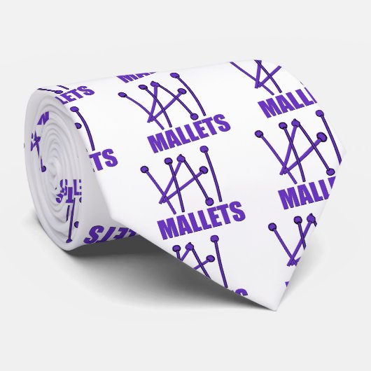 Cravate Maillets drôles (Roulé)