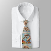 Cravate Main Painted by Number | Dolphins | (Attaché)